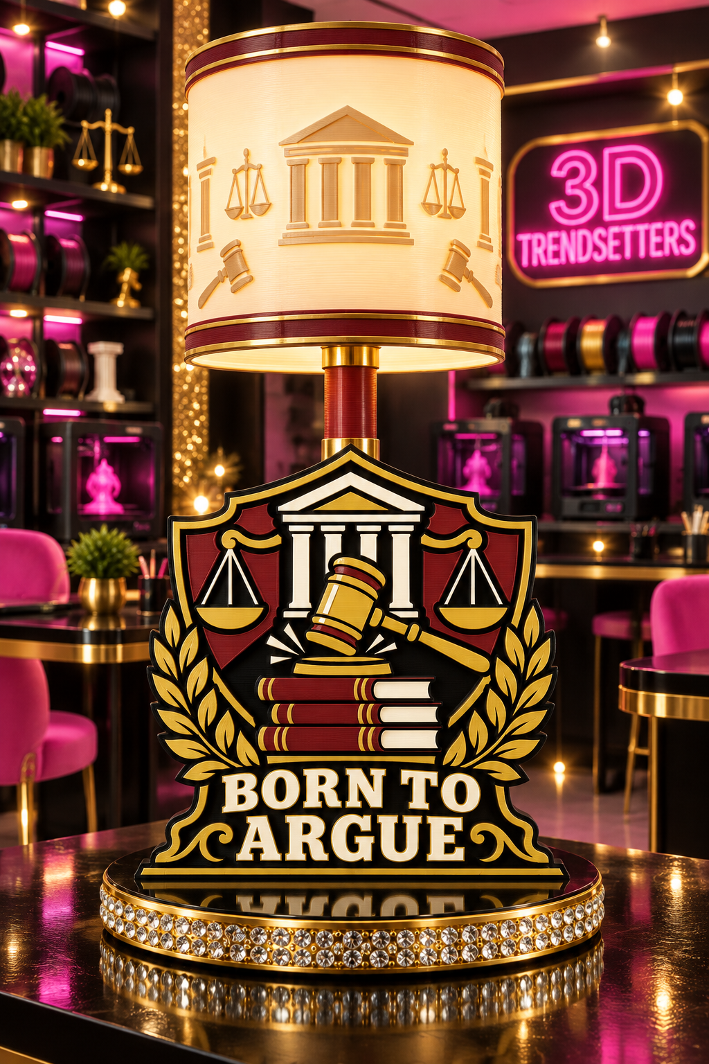 LAW, JUSTICE & COURTROOM QUEENS LAMP COLLECTION 10-DESIGN DIGITAL BUNDLE