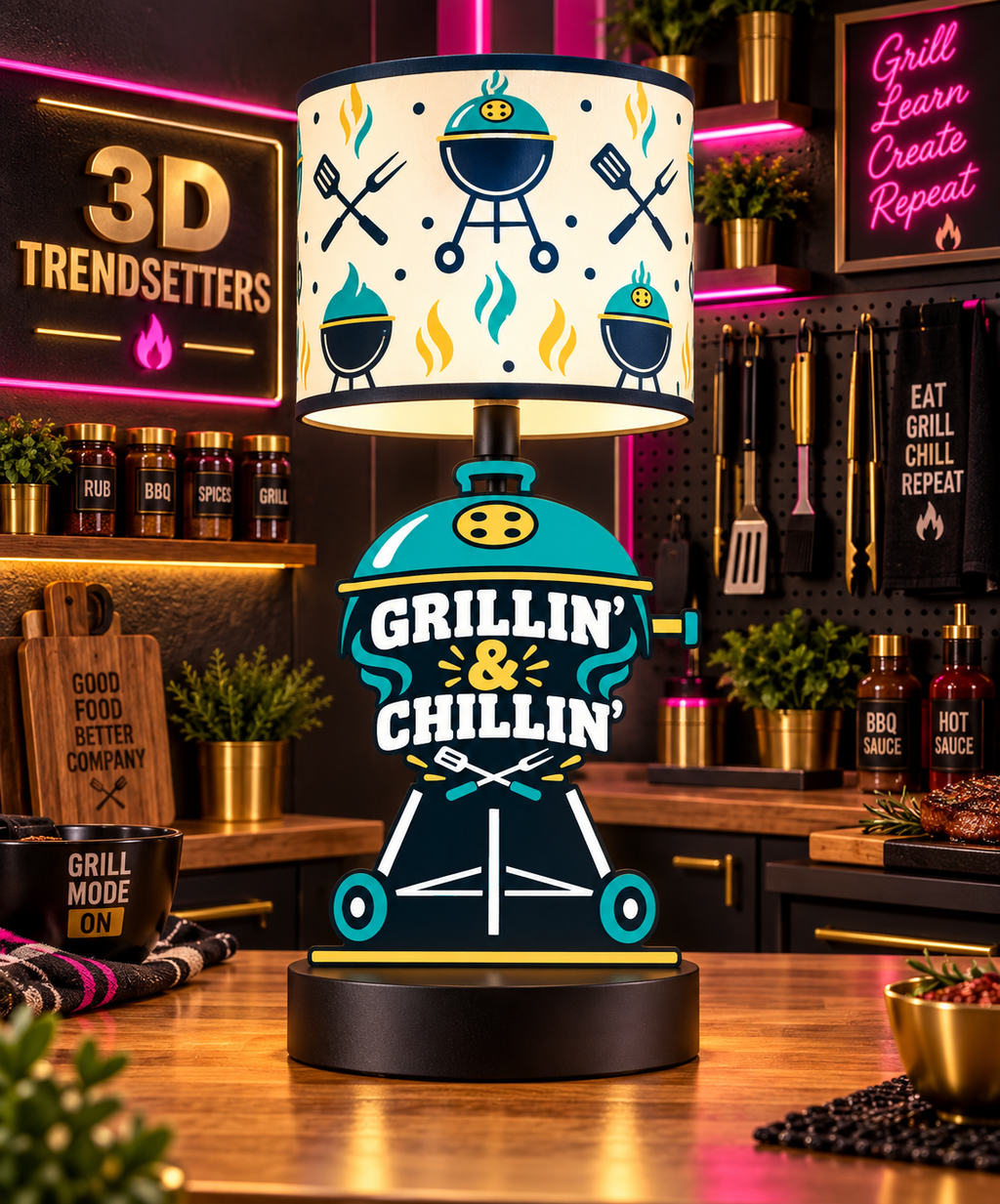 GRILL MASTER & BBQ BOSS LAMP COLLECTION 10-DESIGN DIGITAL BUNDLE
