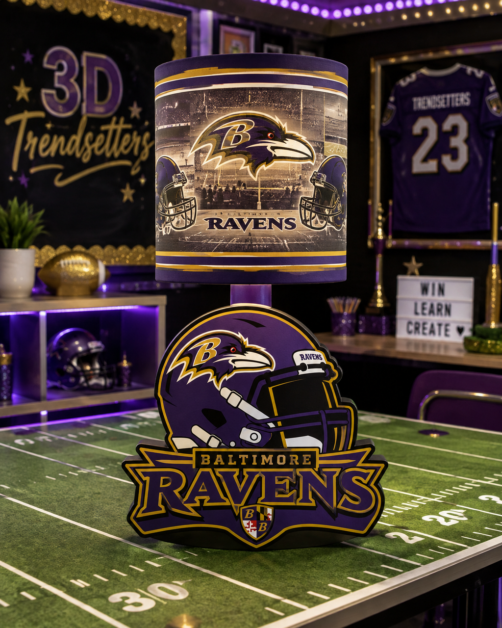 🏈 Male Team-Inspired Lamp Collection – Digital Files