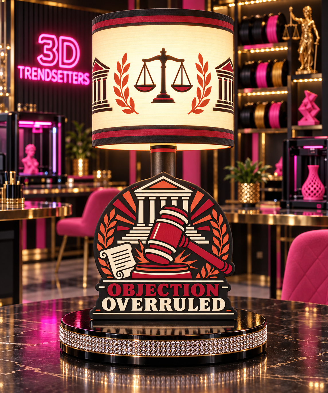 LAW, JUSTICE & COURTROOM QUEENS LAMP COLLECTION 10-DESIGN DIGITAL BUNDLE
