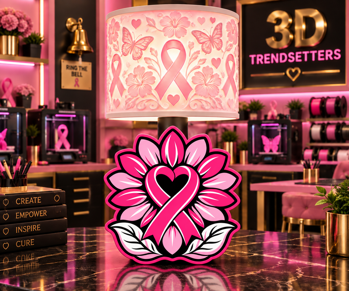 BREAST CANCER AWARENESS LAMP COLLECTION 10-DESIGN DIGITAL BUNDLE