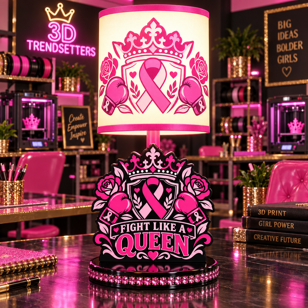 BREAST CANCER AWARENESS LAMP COLLECTION FIGHTERS &amp; SURVIVORS EDITION 10-DESIGN DIGITAL BUNDLE