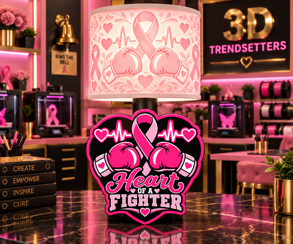 BREAST CANCER AWARENESS LAMP COLLECTION 10-DESIGN DIGITAL BUNDLE