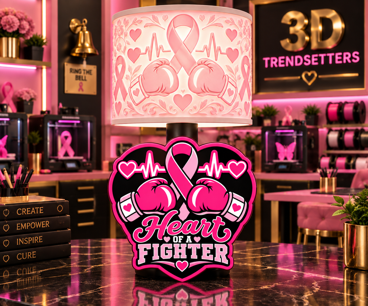 BREAST CANCER AWARENESS LAMP COLLECTION 10-DESIGN DIGITAL BUNDLE