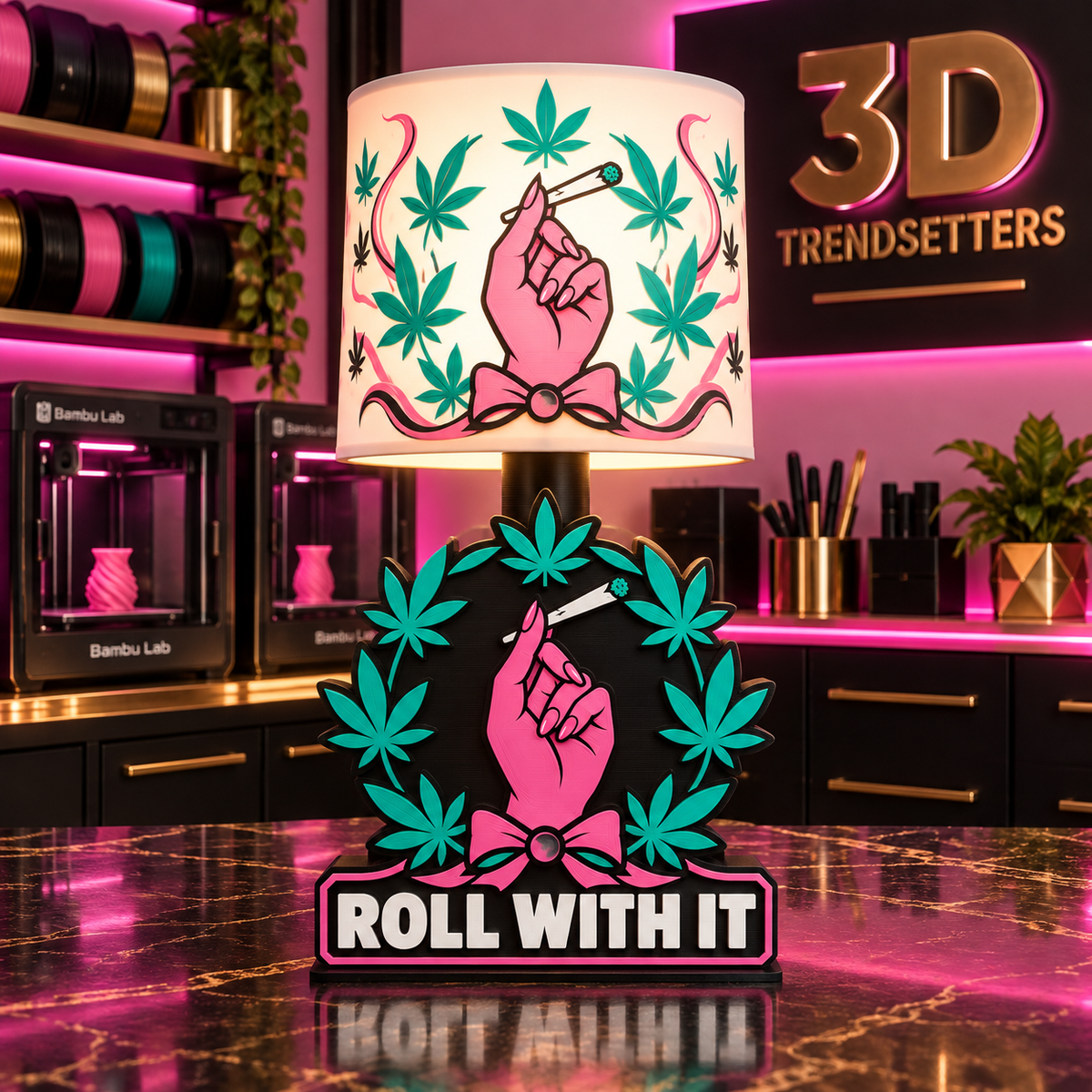 HIGH VIBES CANNABIS LAMP COLLECTION 10-DESIGN DIGITAL BUNDLE