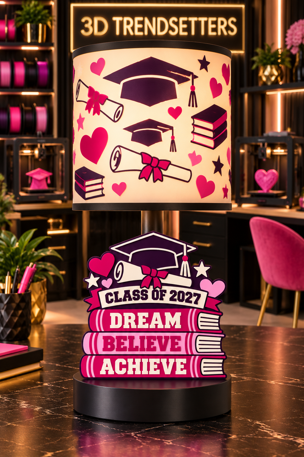 CLASS OF 2027 GRADUATION LAMP COLLECTION 10-DESIGN DIGITAL BUNDLE