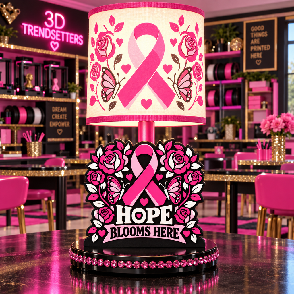 BREAST CANCER AWARENESS LAMP COLLECTION FIGHTERS &amp; SURVIVORS EDITION 10-DESIGN DIGITAL BUNDLE