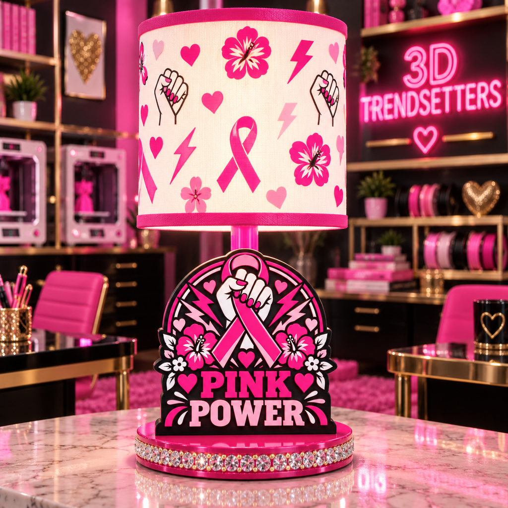 BREAST CANCER AWARENESS LAMP COLLECTION FIGHTERS &amp; SURVIVORS EDITION 10-DESIGN DIGITAL BUNDLE