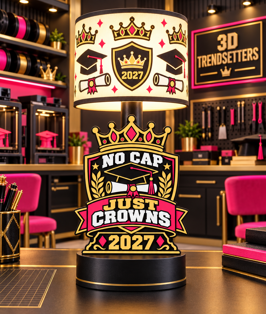 CLASS OF 2027 GRADUATION LAMP COLLECTION 10-DESIGN DIGITAL BUNDLE