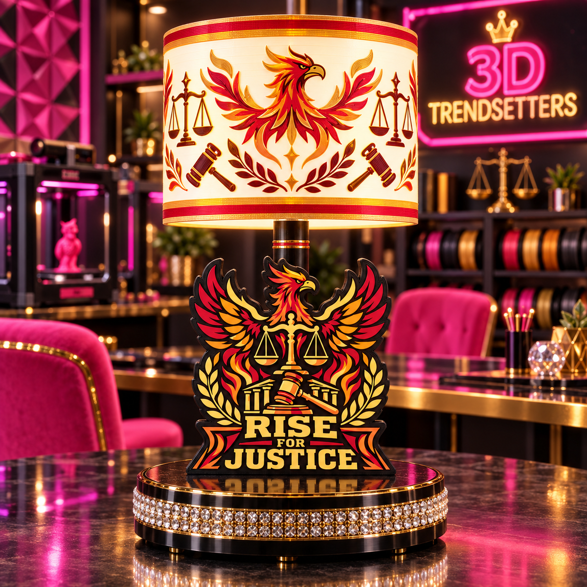 LAW, JUSTICE & COURTROOM QUEENS LAMP COLLECTION 10-DESIGN DIGITAL BUNDLE