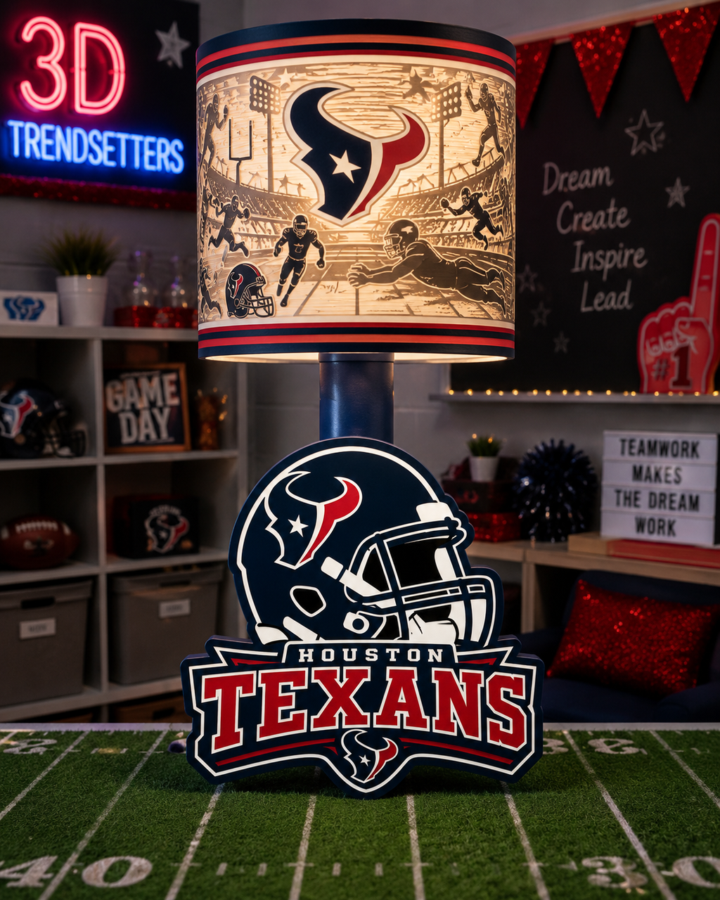 🏈 Male Team-Inspired Lamp Collection – Digital Files