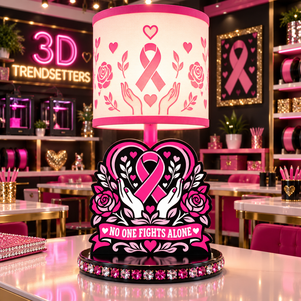BREAST CANCER AWARENESS LAMP COLLECTION FIGHTERS &amp; SURVIVORS EDITION 10-DESIGN DIGITAL BUNDLE