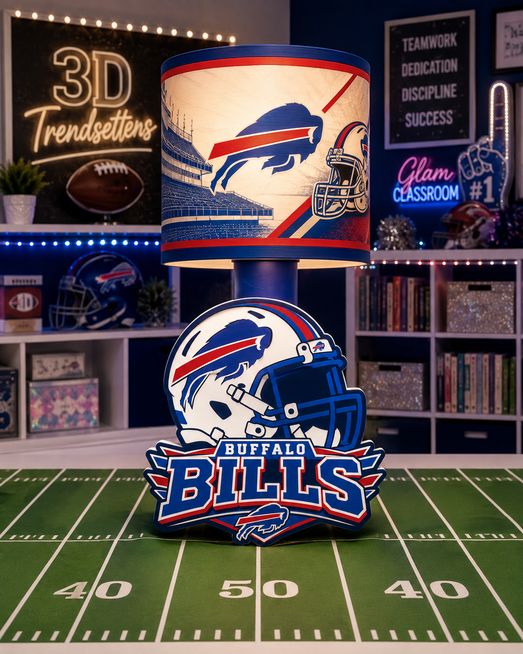 🏈 Male Team-Inspired Lamp Collection – Digital Files