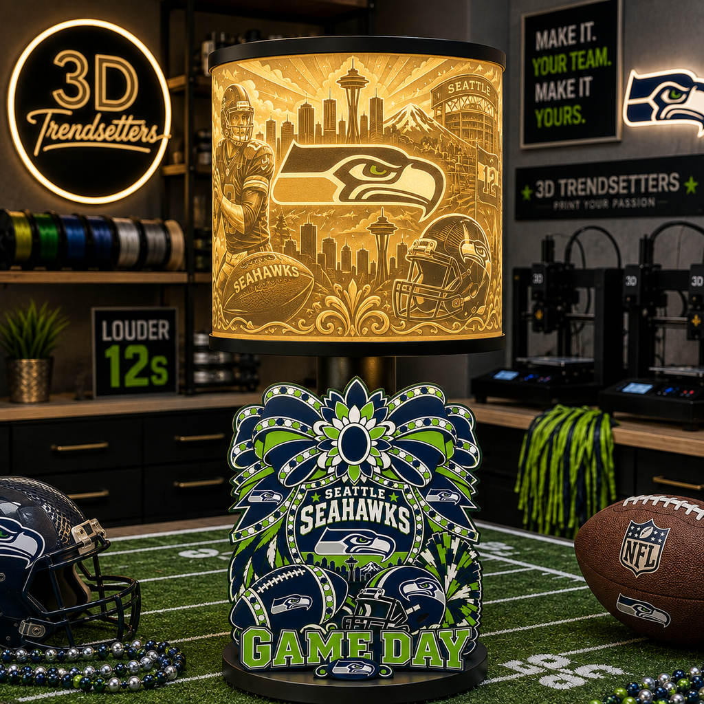 🏈 Female Team-Inspired Lamp Collection | Digital 3D Print Files