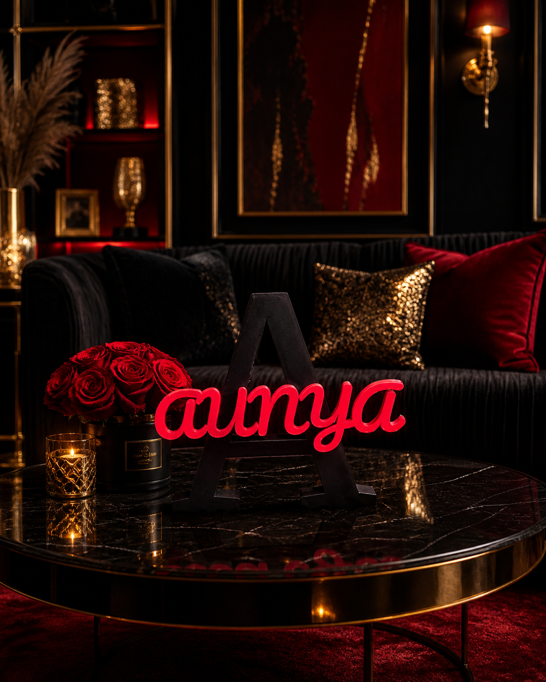 Prestige Prints Personalized Name Stand – Custom Script Decor