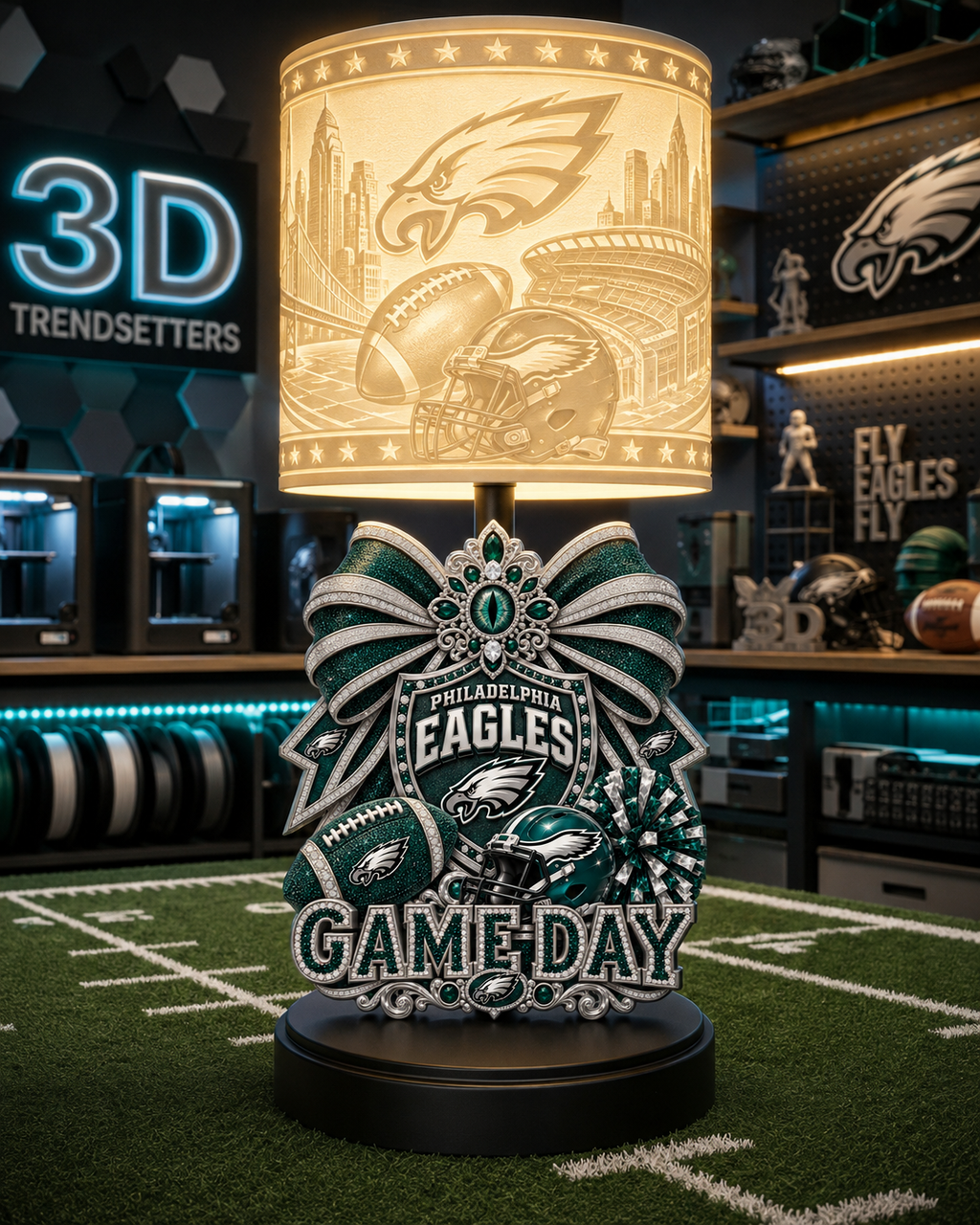 🏈 Female Team-Inspired Lamp Collection | Digital 3D Print Files