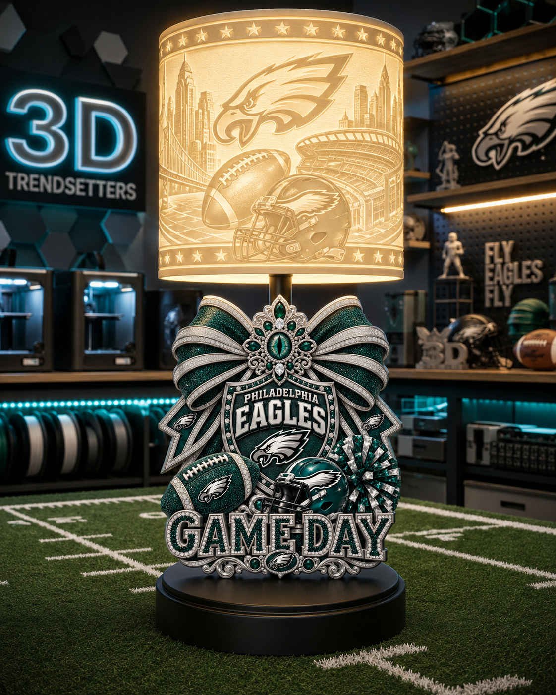 🏈 Female Team-Inspired Lamp Collection | Digital 3D Print Files