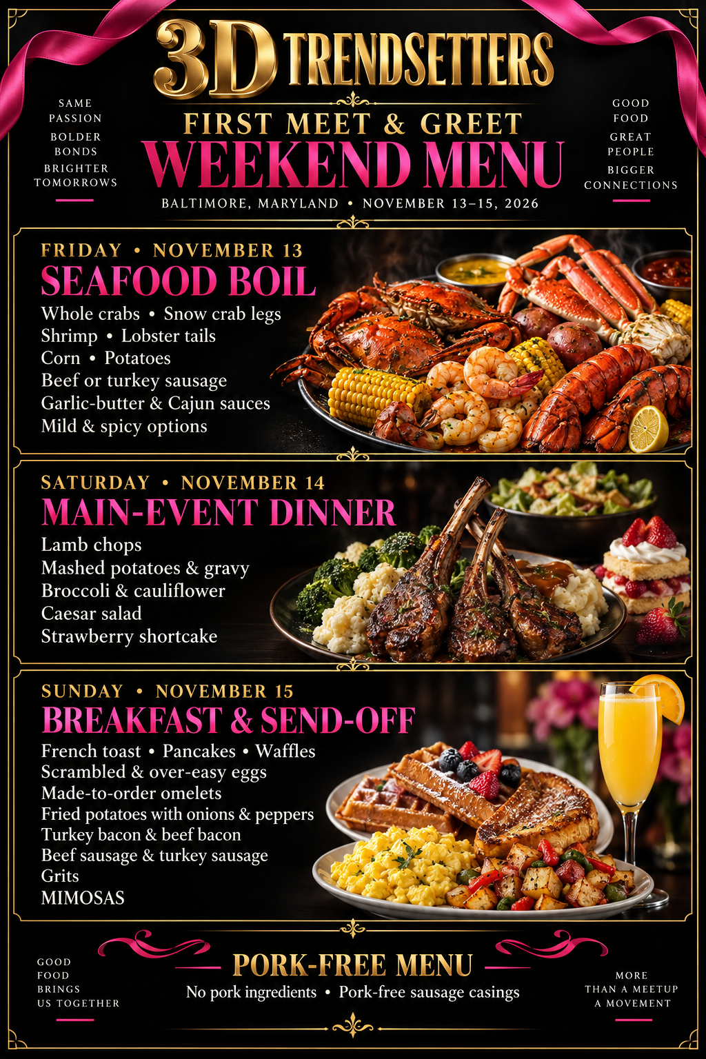 3D Trendsetters First Meet & Greet Weekend | Baltimore 2026