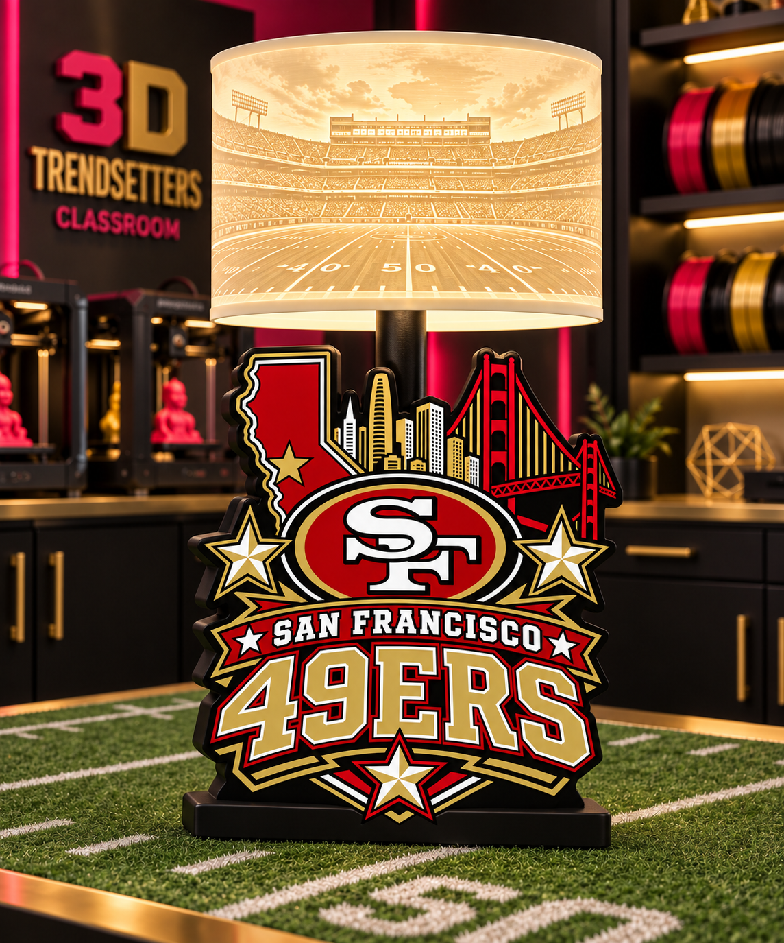 NFL City Collection Lamp Bases | 3MF Digital Files | Full Bundle or Individual Teams