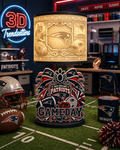 🏈 Female Team-Inspired Lamp Collection | Digital 3D Print Files