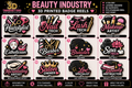 Beauty Industry 3D Printed Badge Reel Bundle