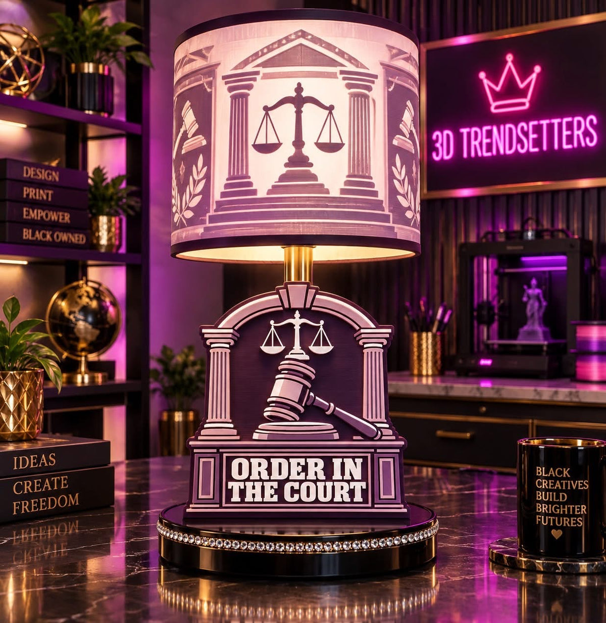 JUSTICE, LEADERSHIP &amp; LEGAL QUEENS LAMP COLLECTION 10-DESIGN DIGITAL BUNDLE