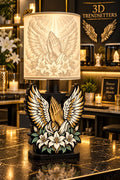 PRAYING HANDS &amp; ANGEL WINGS MEMORIAL LAMP DIGITAL 3D-PRINTING FILE
