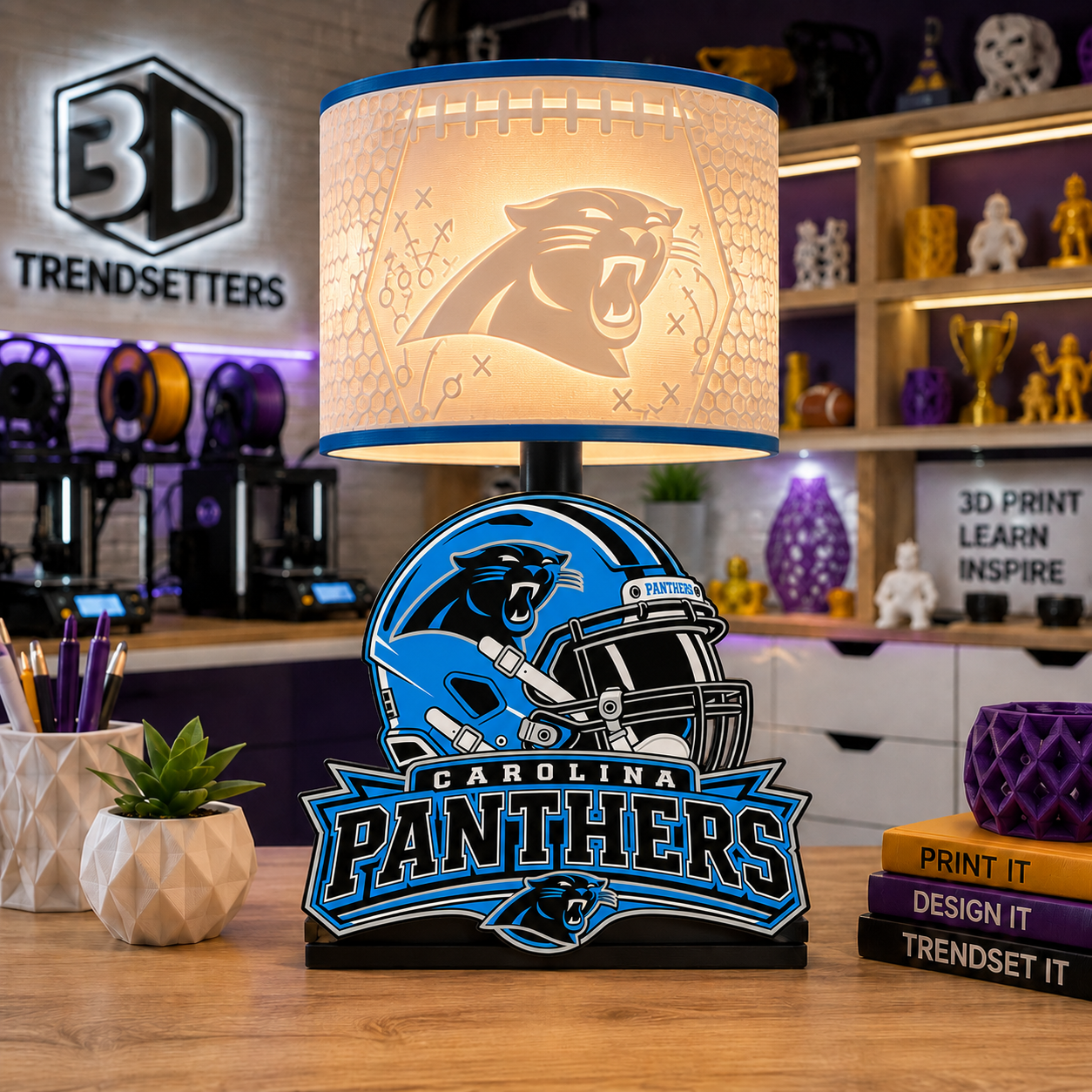 🏈 Male Team-Inspired Lamp Collection – Digital Files