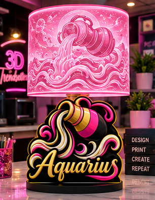 Zodiac Lamp Base Bundle | All 12 Signs | Digital Download