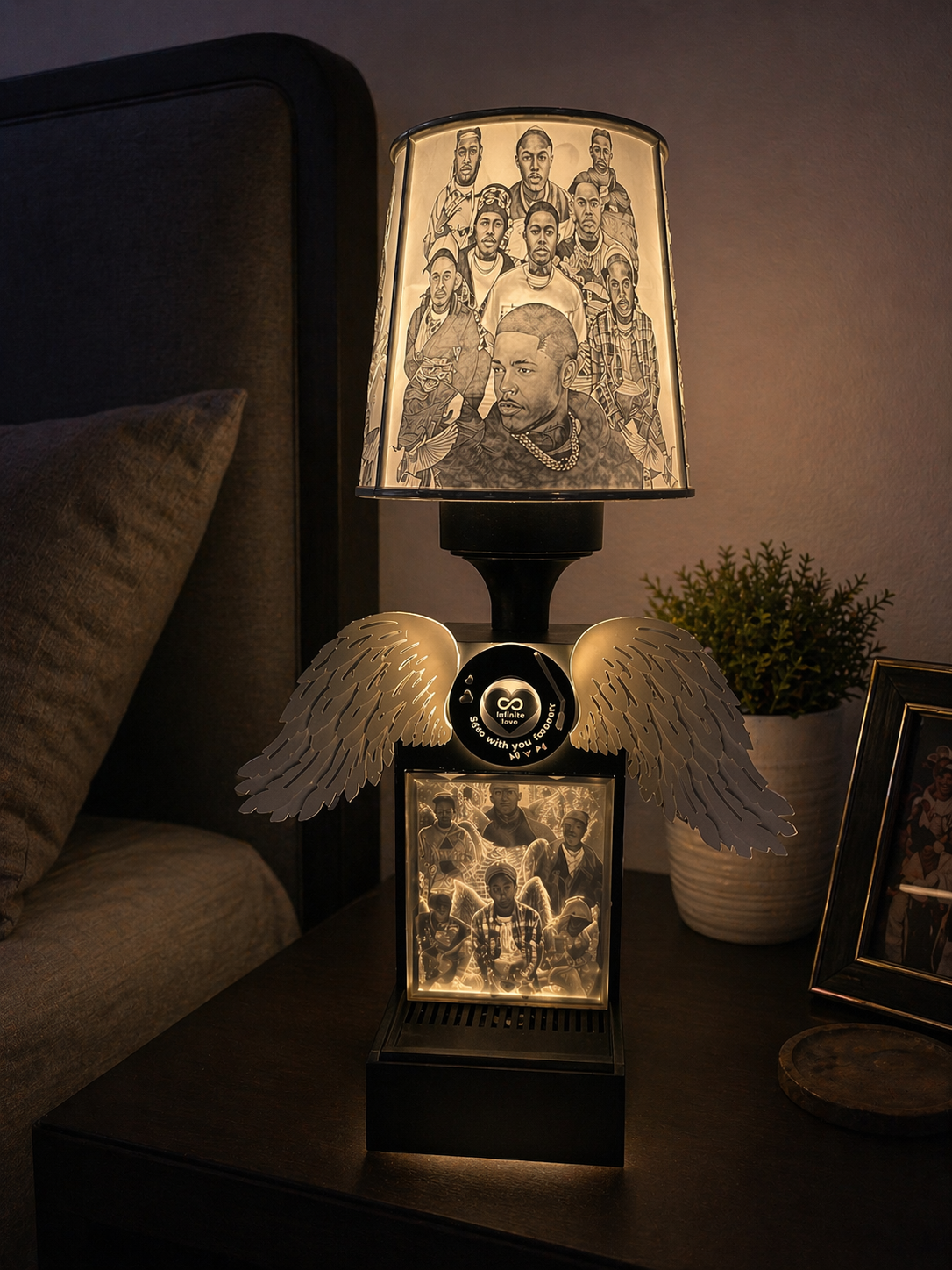 “Heavenly Flow” Memorial Fountain Lamp with NFC Song Tribute 💫🕊️
