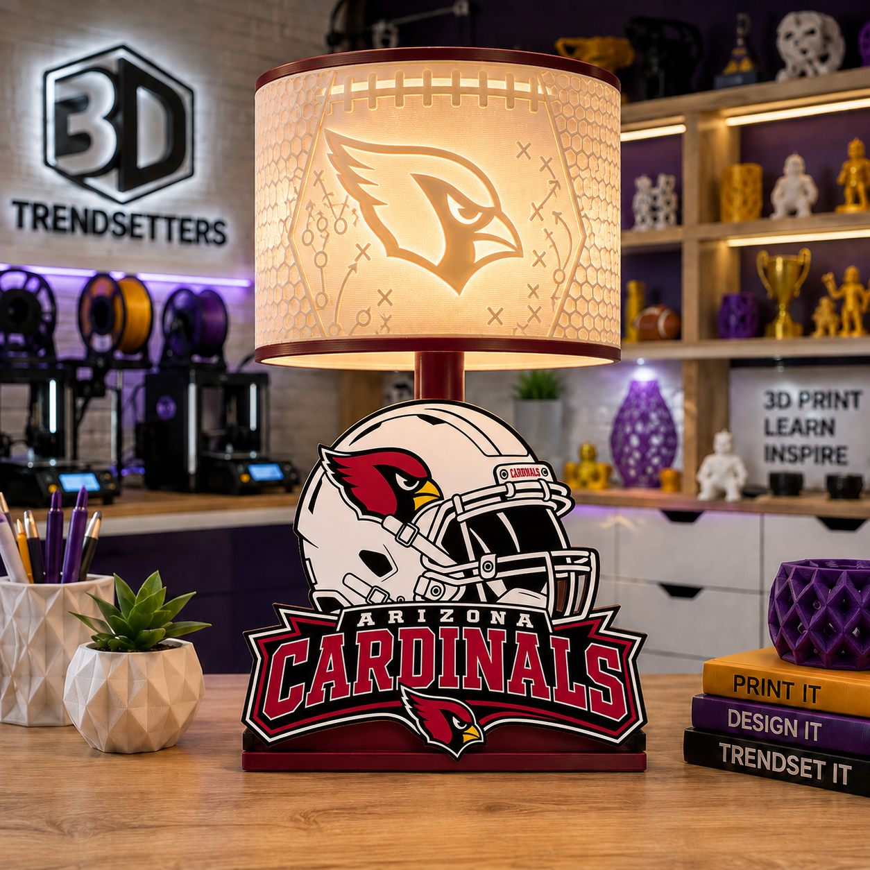 🏈 Male Team-Inspired Lamp Collection – Digital Files