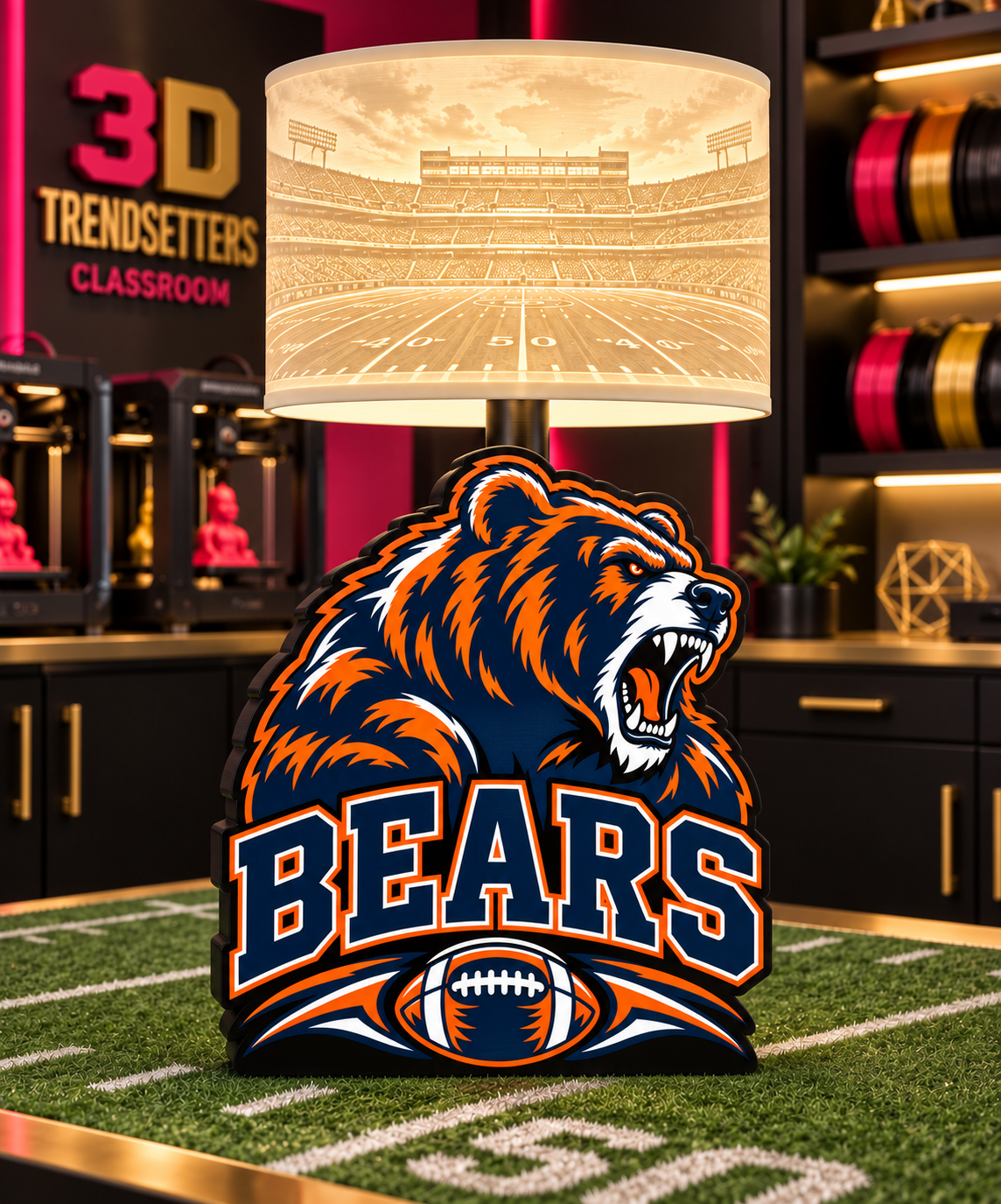 32-Team Football Lamp Base Bundle | 32 3MF Files | Digital Download