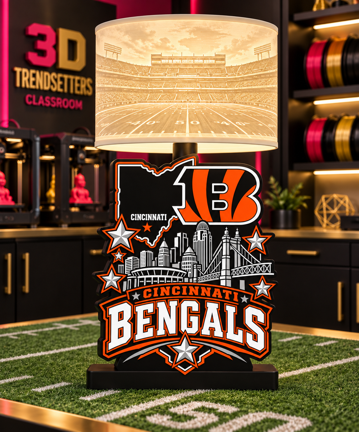 NFL City Collection Lamp Bases | 3MF Digital Files | Full Bundle or Individual Teams