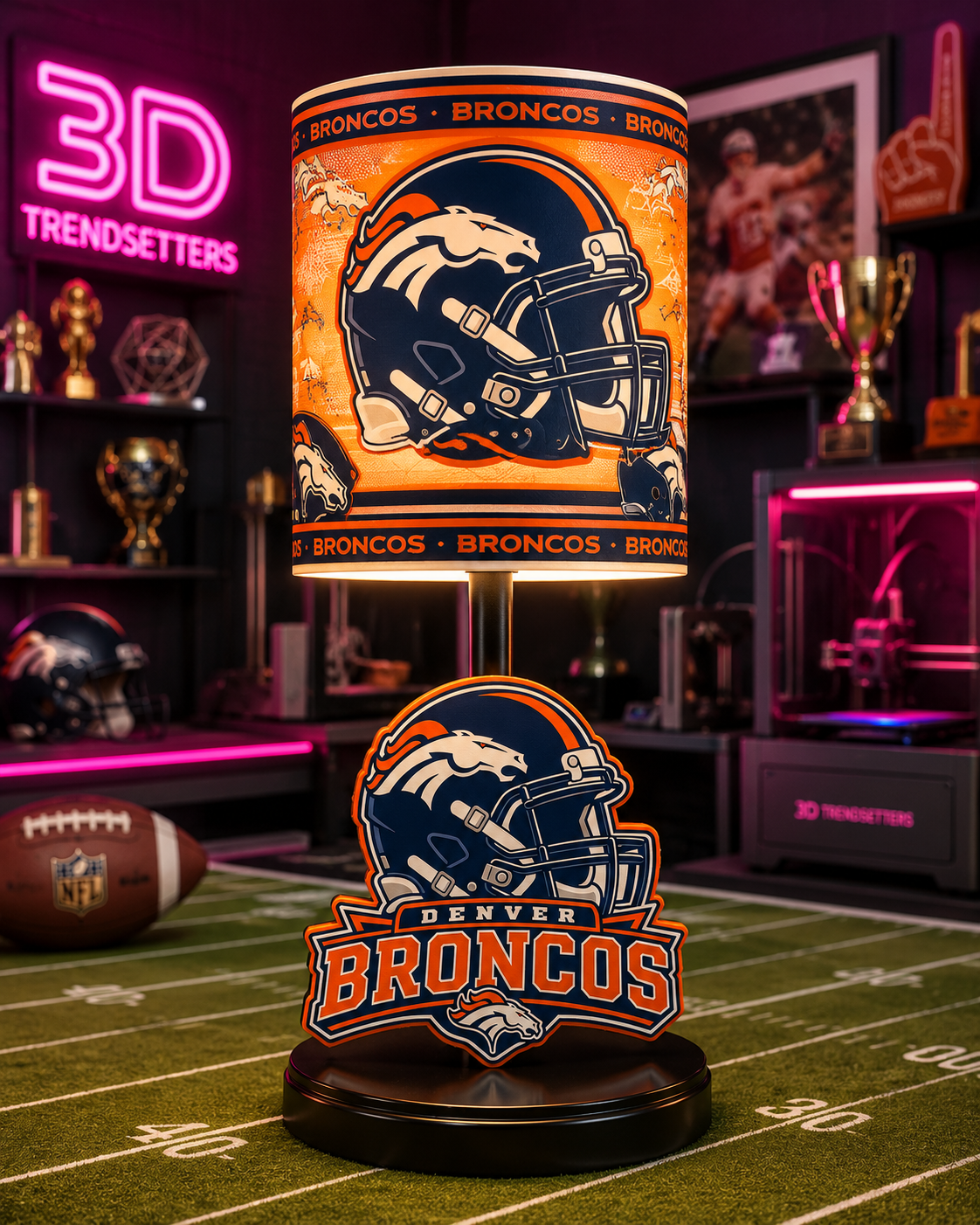 🏈 Male Team-Inspired Lamp Collection – Digital Files