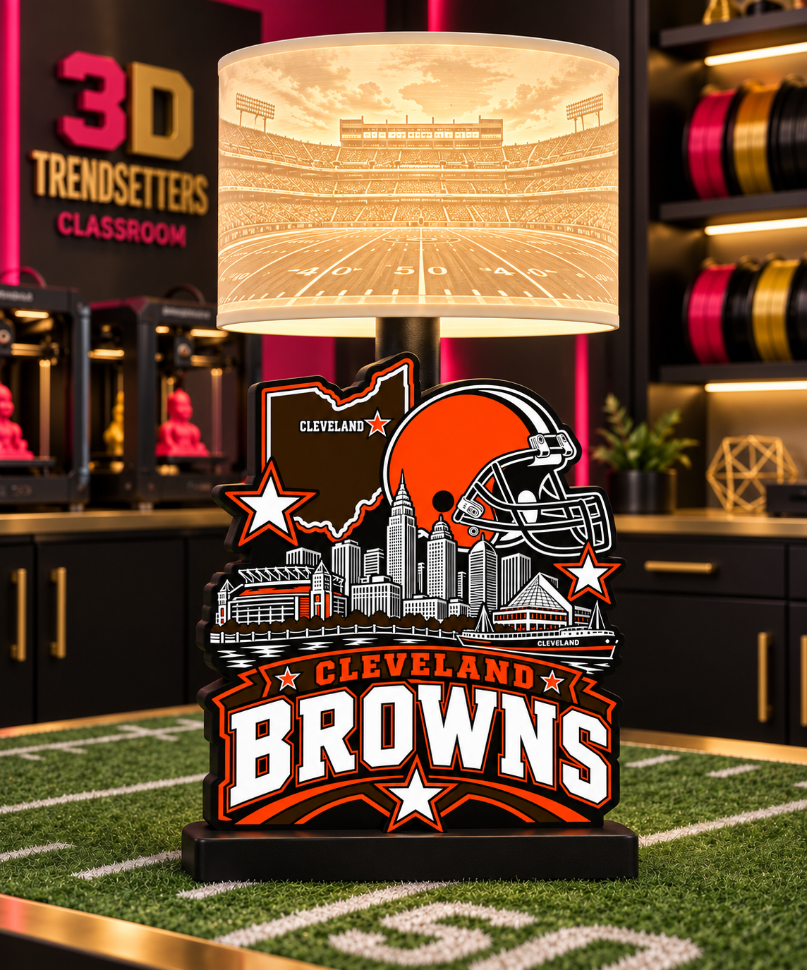 NFL City Collection Lamp Bases | 3MF Digital Files | Full Bundle or Individual Teams