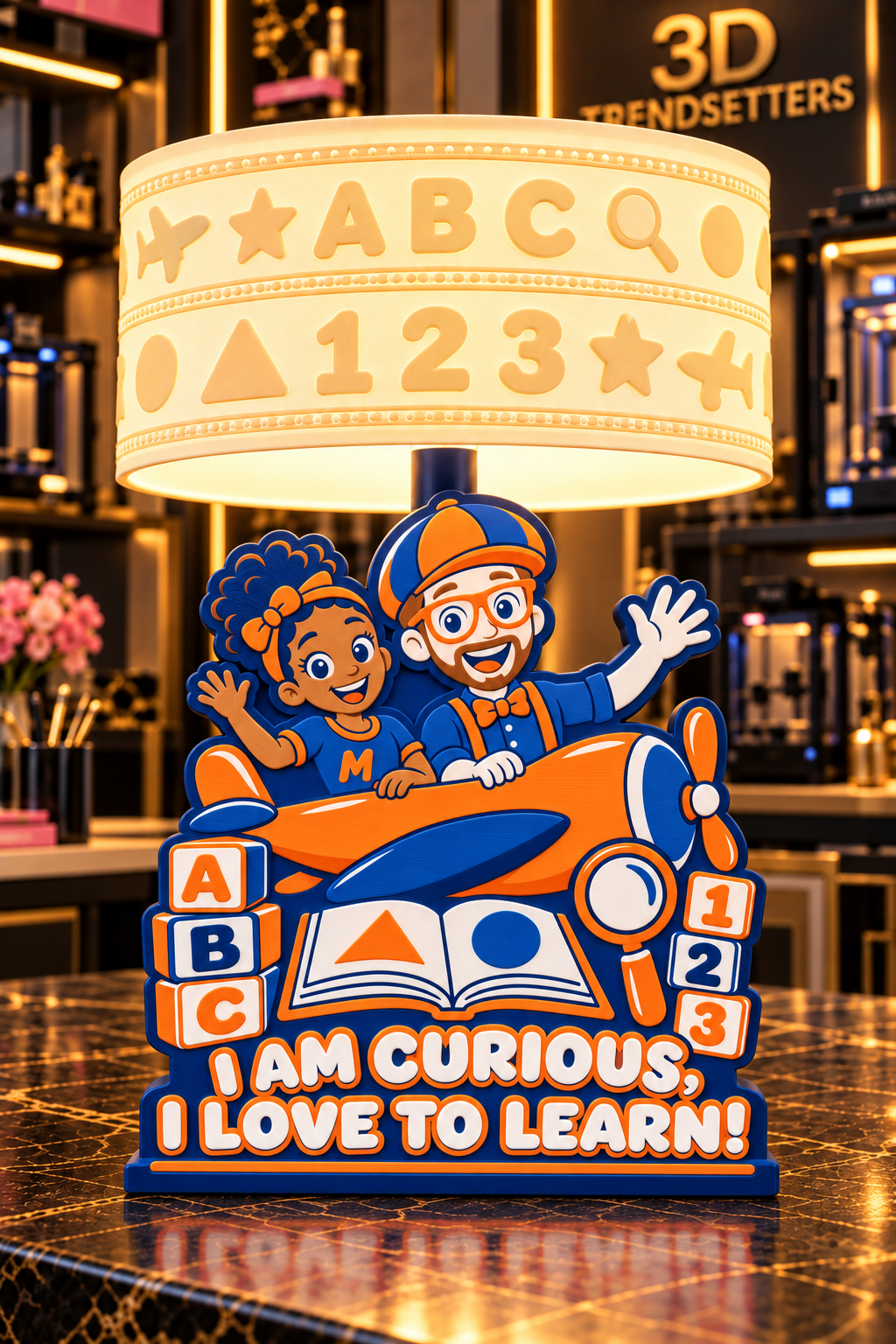 Blippi &amp; Meekah Learning Adventure Lamp | Individual Digital 3D Printing File