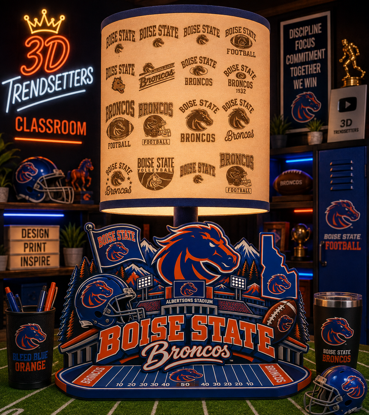 College Football Lamp Collection — 33-Design Digital Bundle