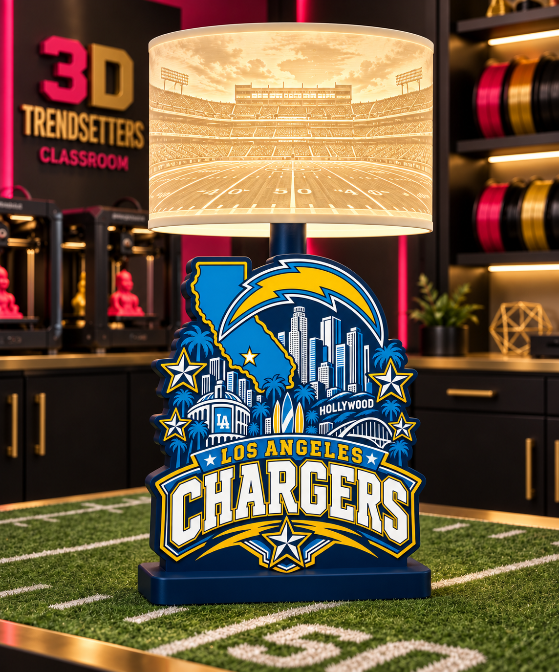 NFL City Collection Lamp Bases | 3MF Digital Files | Full Bundle or Individual Teams