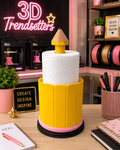 ✏️ Jumbo Pencil Paper Towel Holder – Digital 3D Print File