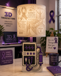 Kidney Cancer Awareness Lamp Base – Digital 3D Print File