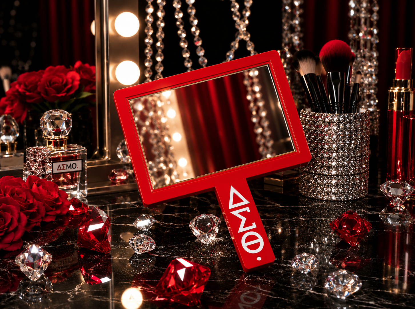 ΔΣΘ Glam Hand Mirror – Digital STL File