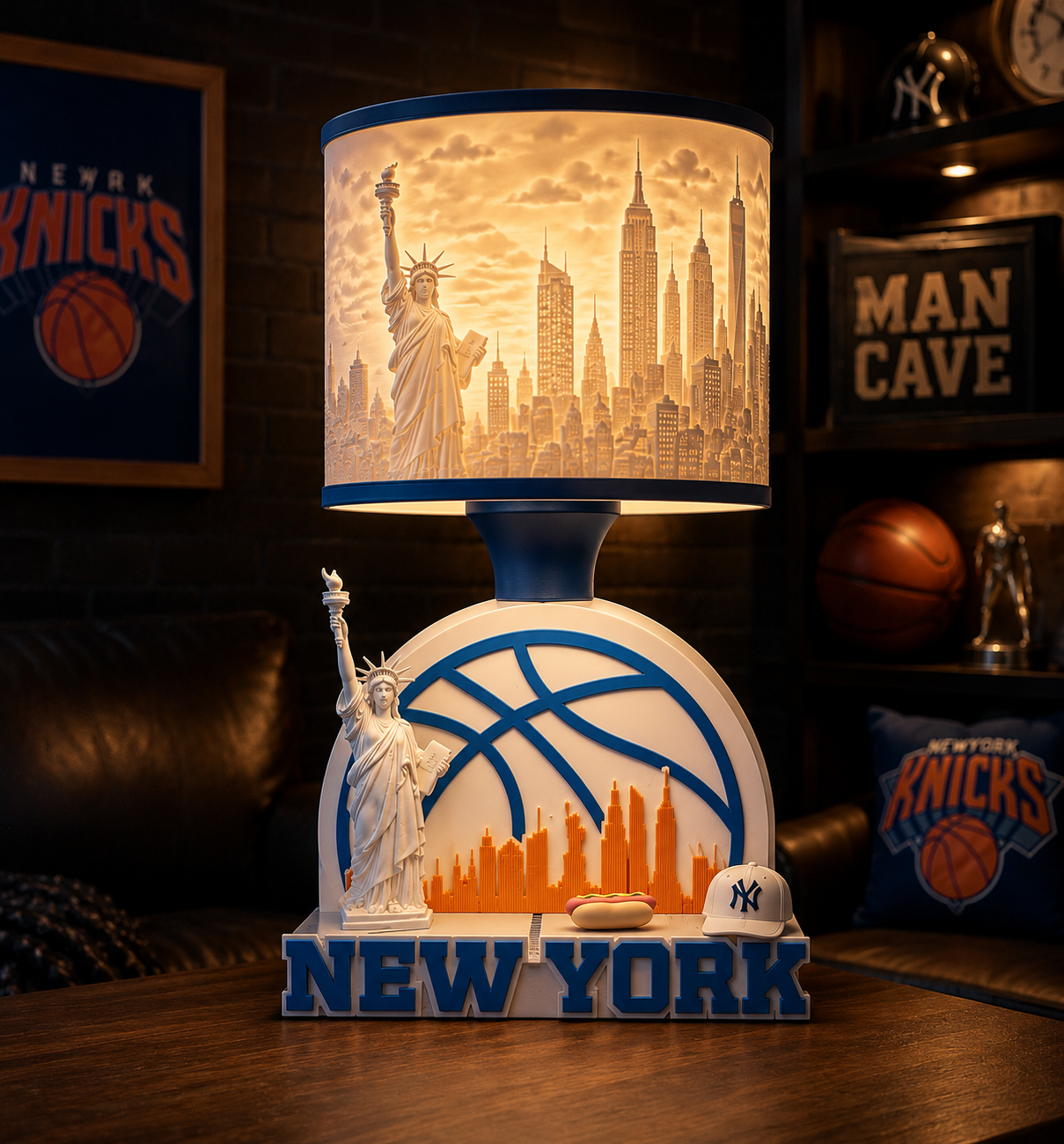 New York Basketball Lamp Collection 🏀🗽(Digital file only)
