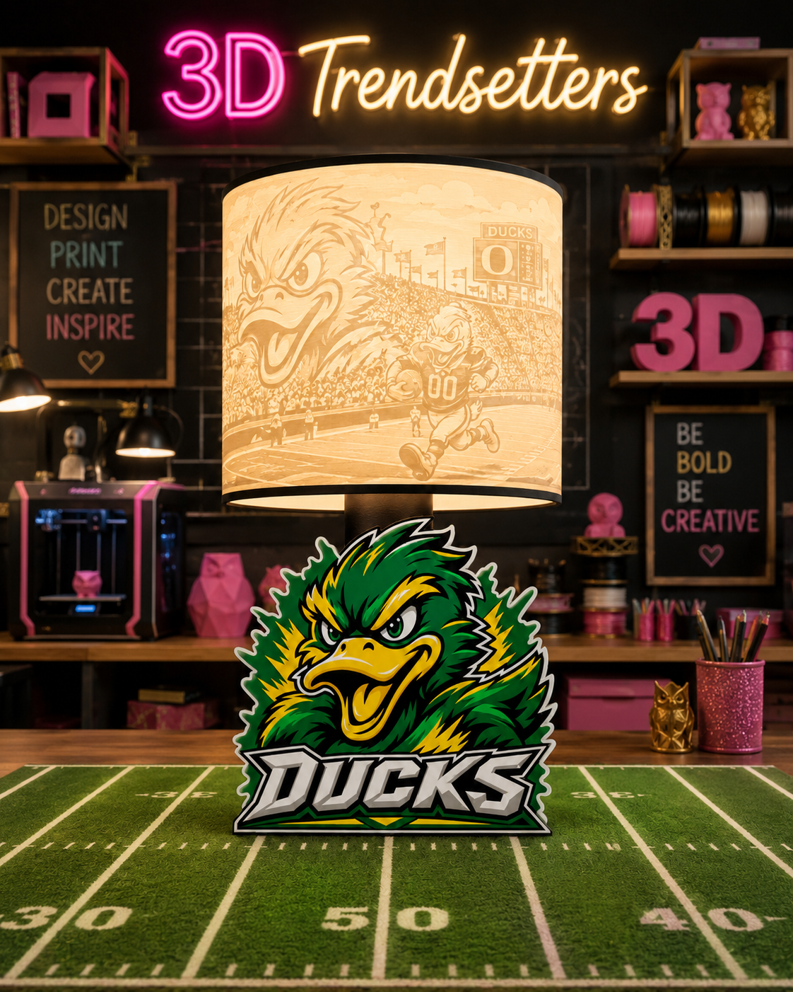 College 🏈 Team-Inspired Lamp Base Digital File