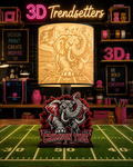 College 🏈 Team-Inspired Lamp Base Digital File