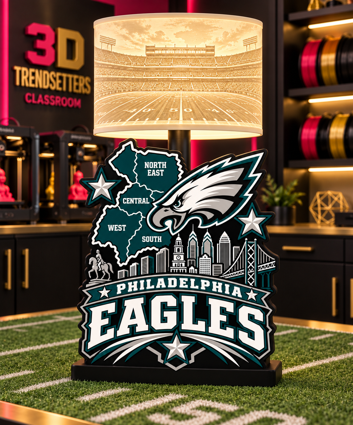 NFL City Collection Lamp Bases | 3MF Digital Files | Full Bundle or Individual Teams