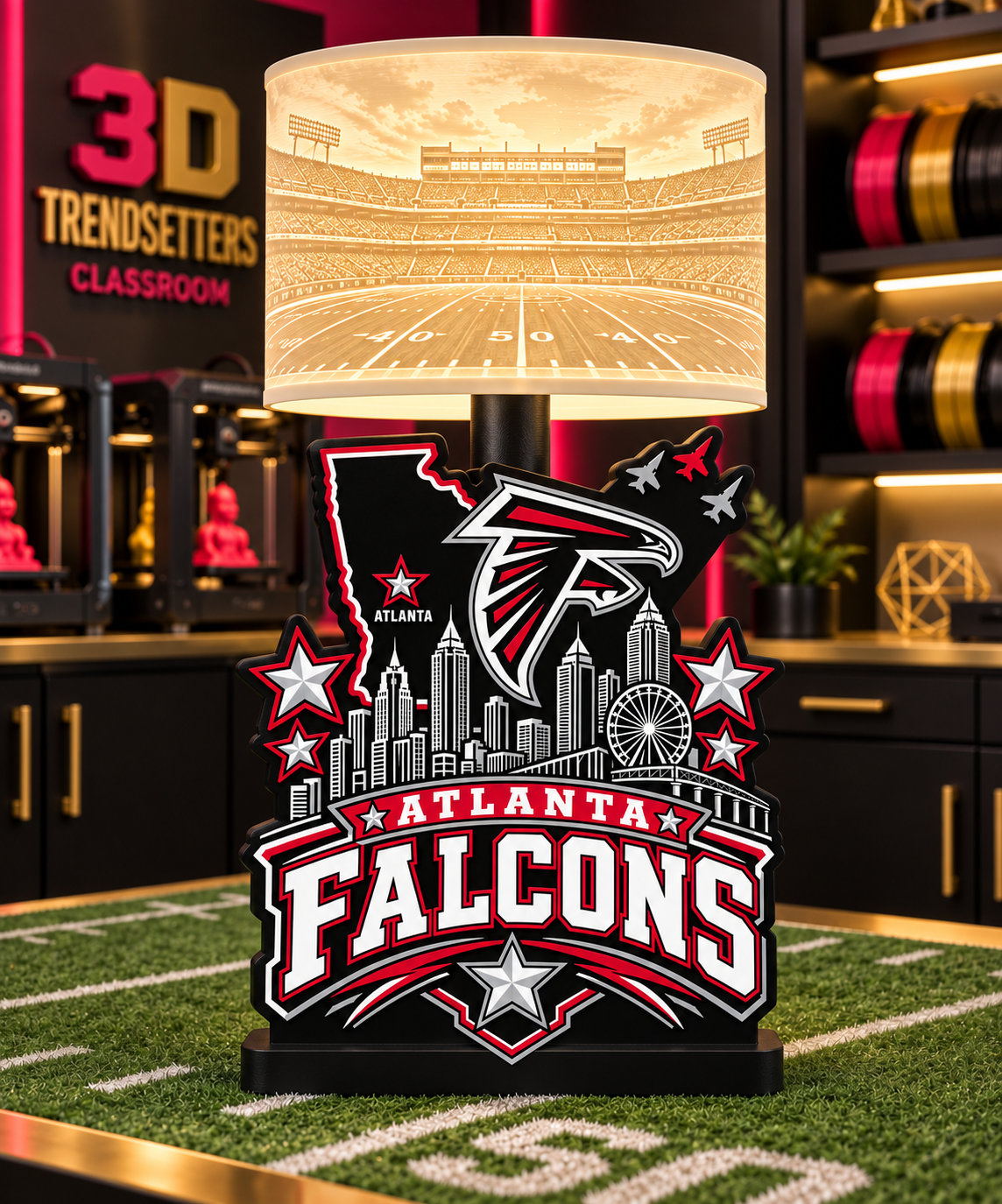 NFL City Collection Lamp Bases | 3MF Digital Files | Full Bundle or Individual Teams