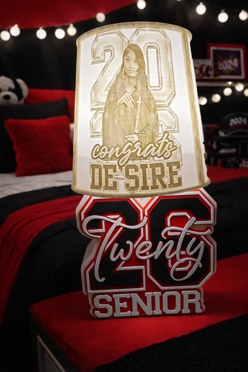 🎓✨ Custom Graduation LED Lamp – Class of 2026