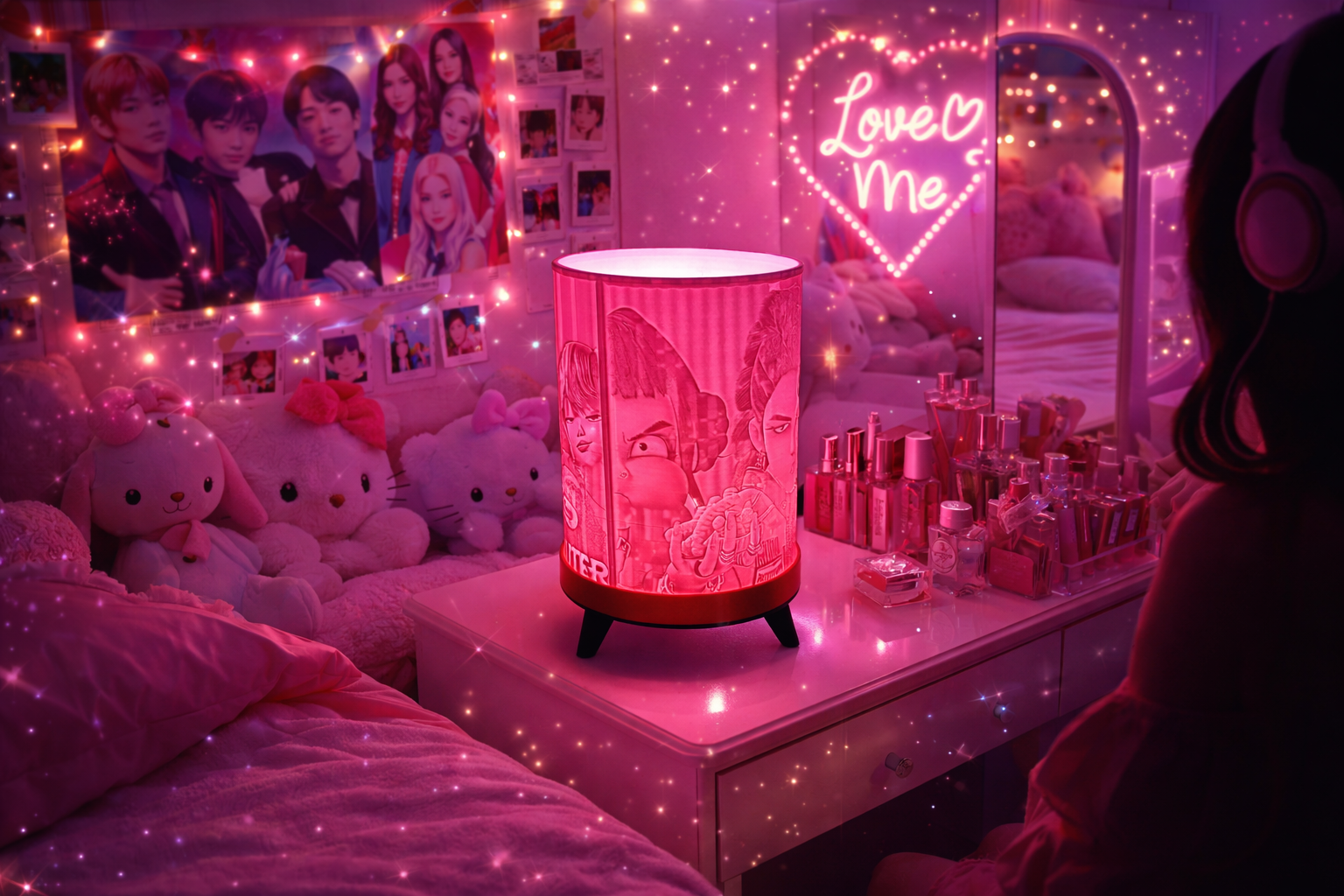 💖✨ K-Pop Glow Mood Lamp – Girly Aesthetic Edition ✨💖