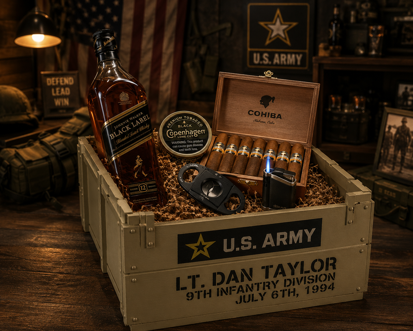 Army-Inspired Ammo Box Gift Box – Digital STL File