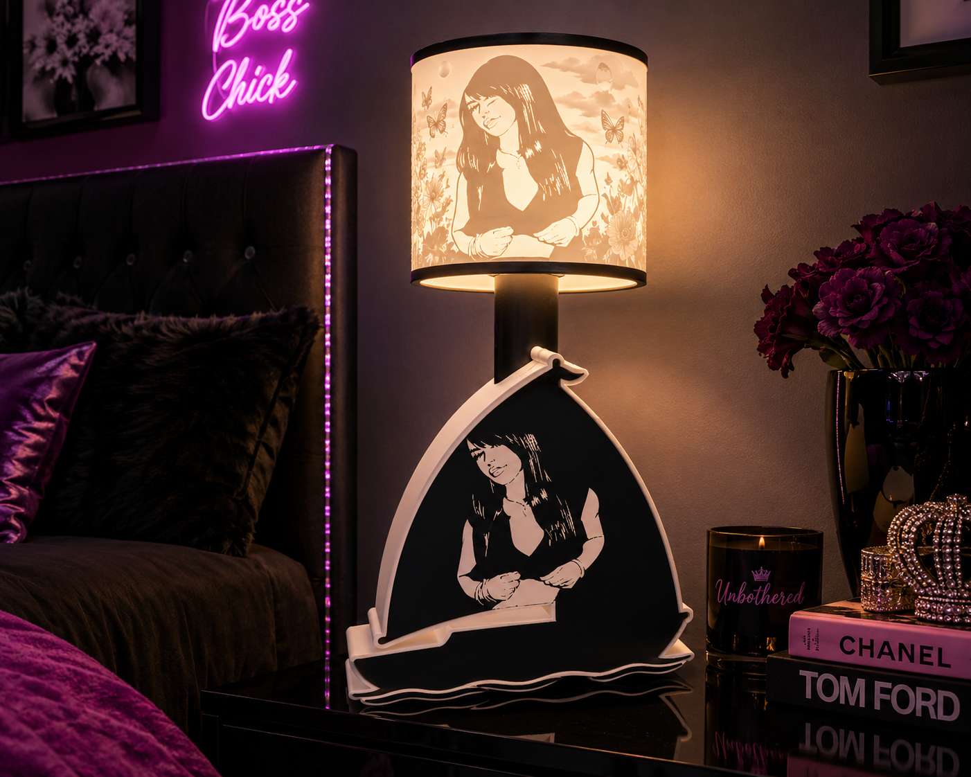 Aaliyah Lamp Base With NFC Tag Digital File Only
